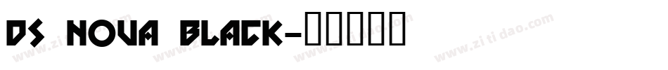 DS Nova Black字体转换